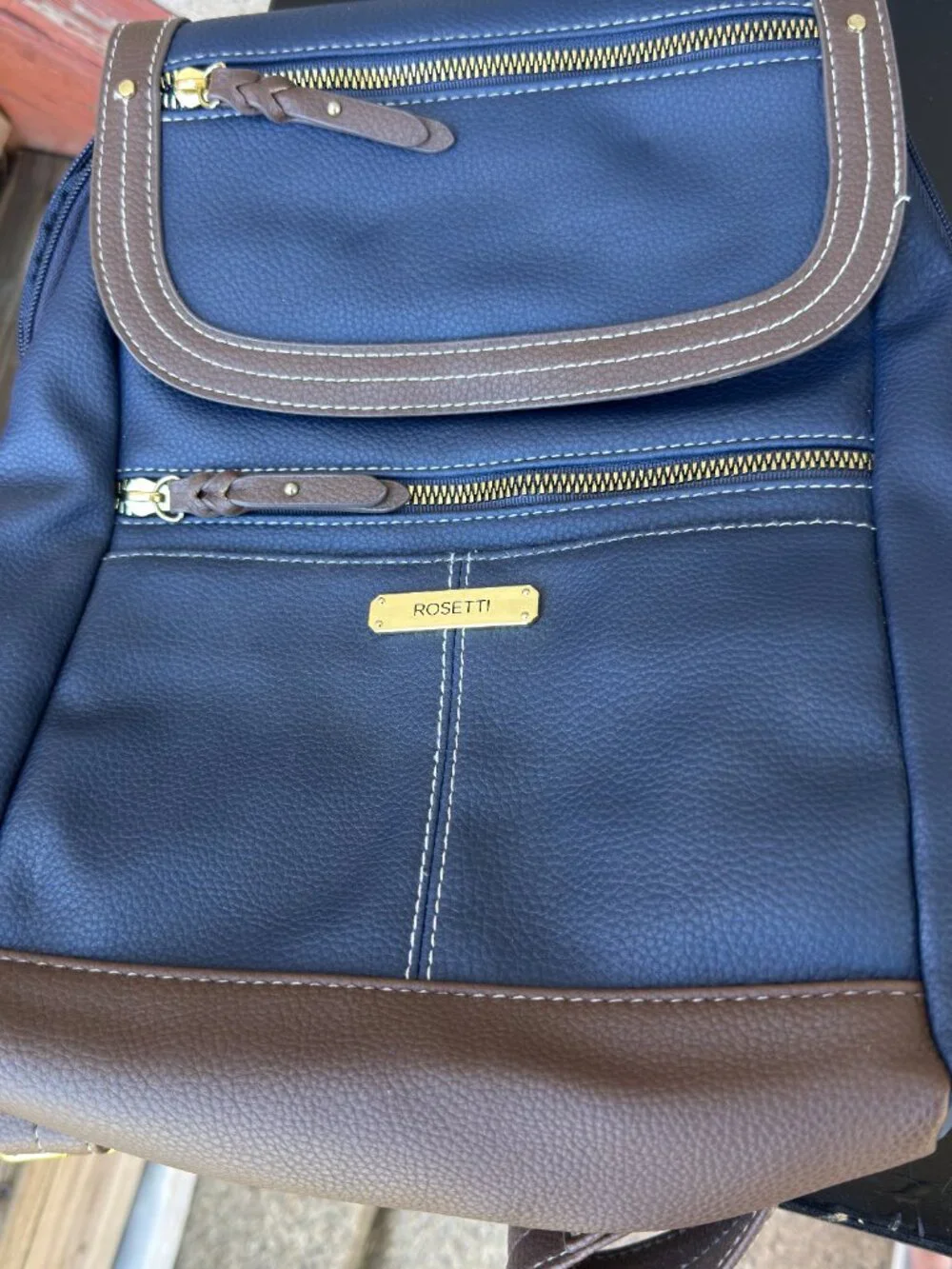 Rosetti Sena Backpack Blue Pink Bag Purse Lot of 2